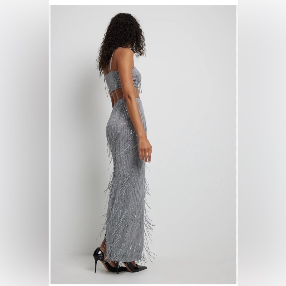 NWT NA-KD Sequin Maxi Skirt
